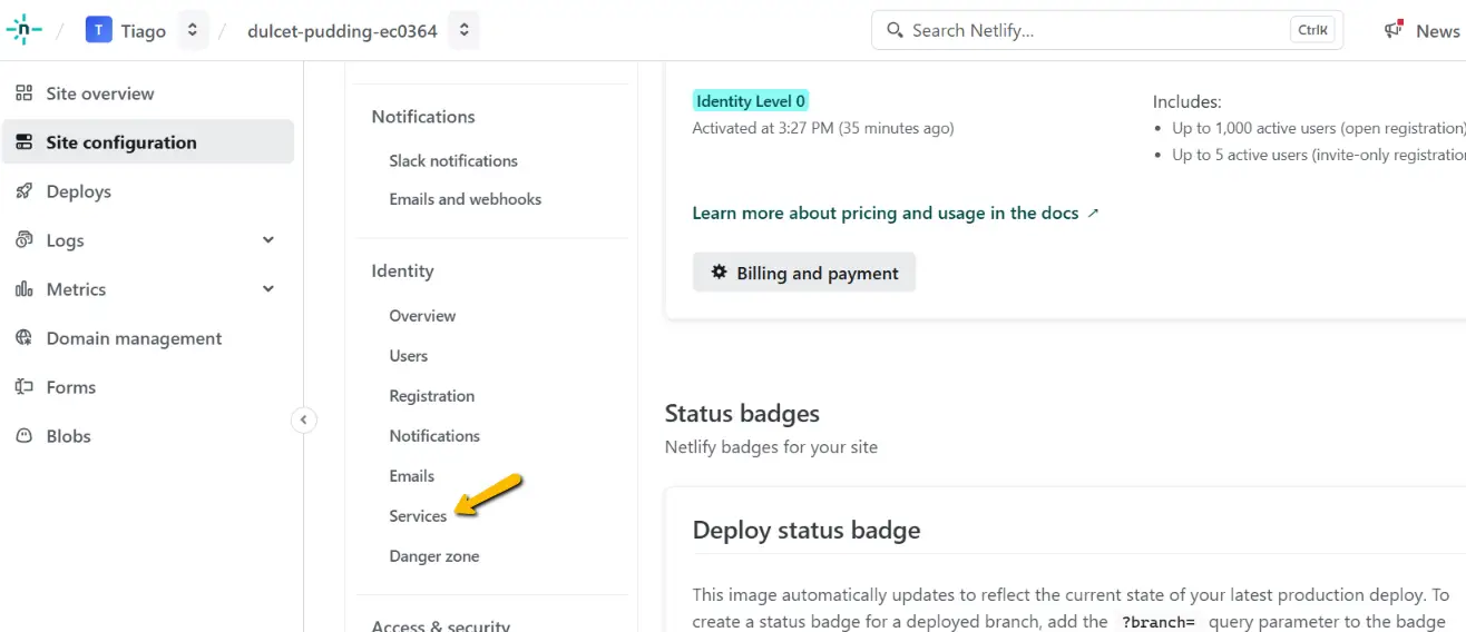 Netlify - service github Netlify - service github